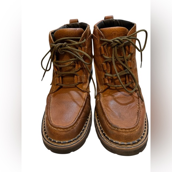 Justin Boots Other - Justin Men’s Brown Pebble Grain Leather Moc Lace Up Ankle
style 988 size 12 M